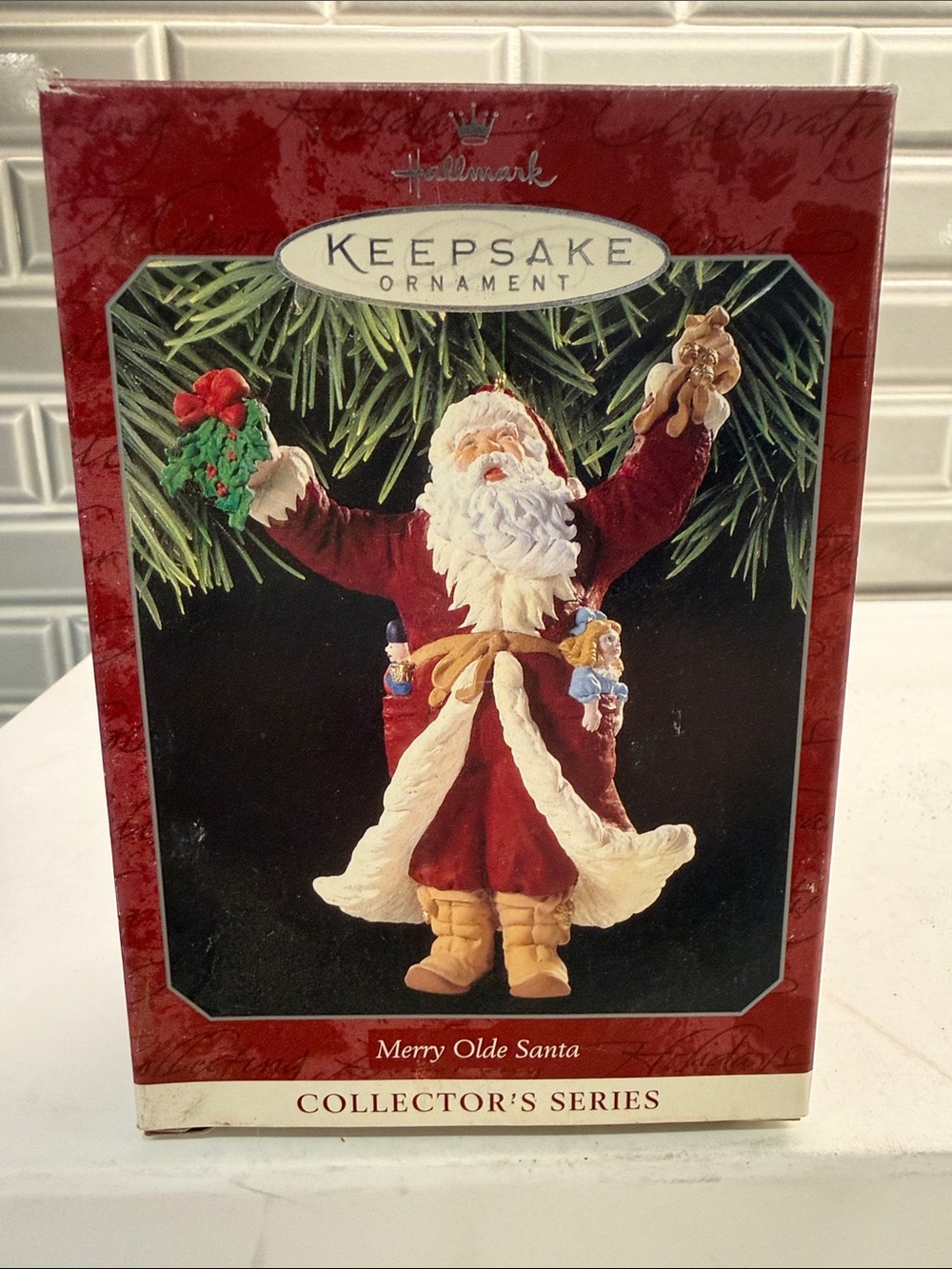 Vintage 1998 9th edition Hallmark Keepsake Merry Olde Santa Ornament